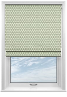 Emily Bond Jaipur, Sage - Twist&Fit Roman Blind